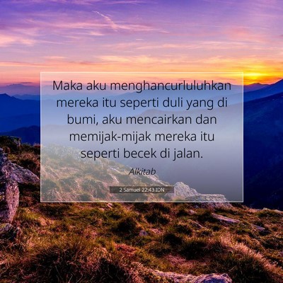 2 Samuel 22:43 Ayat Alkitab Dijelaskan