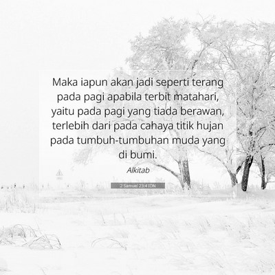 2 Samuel 23:4 Ayat Alkitab Dijelaskan