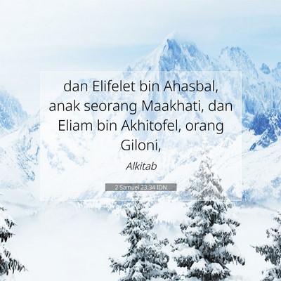 2 Samuel 23:34 Ayat Alkitab Dijelaskan