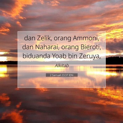 2 Samuel 23:37 Ayat Alkitab Dijelaskan