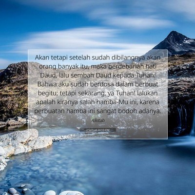 2 Samuel 24:10 IDN Gambar Ayat Alkitab