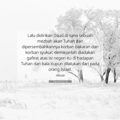 2 Samuel 24:25 IDN Gambar Ayat Alkitab