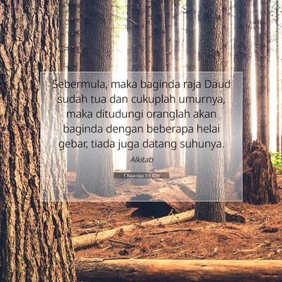 1 Raja-raja 1:1 Ayat Alkitab Dijelaskan
