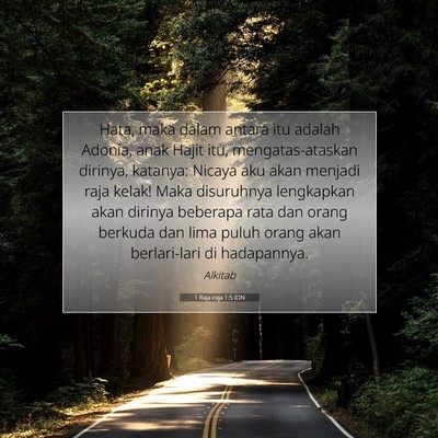 1 Raja-raja 1:5 Ayat Alkitab Dijelaskan