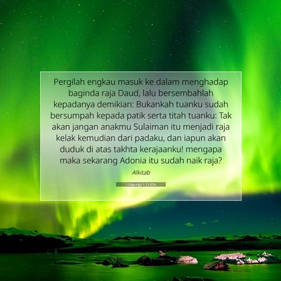 1 Raja-raja 1:13 Ayat Alkitab Dijelaskan