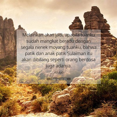 1 Raja-raja 1:21 Ayat Alkitab Dijelaskan