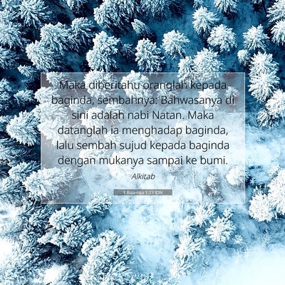 1 Raja-raja 1:23 Ayat Alkitab Dijelaskan