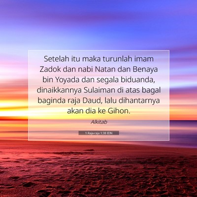 1 Raja-raja 1:38 Ayat Alkitab Dijelaskan