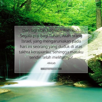 1 Raja-raja 1:48 Ayat Alkitab Dijelaskan