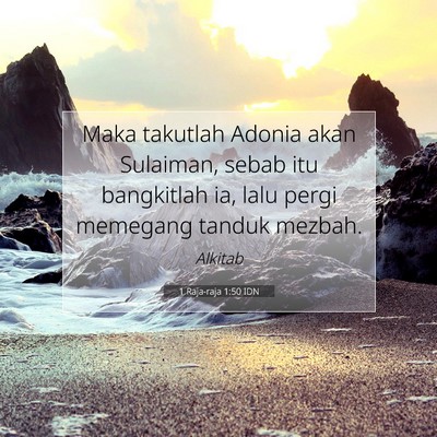 1 Raja-raja 1:50 Ayat Alkitab Dijelaskan