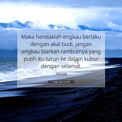 1 Raja-raja 2:6 Ayat Alkitab Dijelaskan