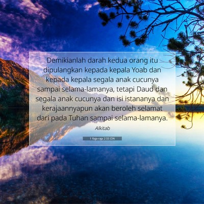 1 Raja-raja 2:33 Ayat Alkitab Dijelaskan