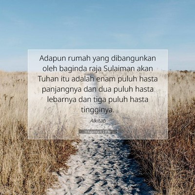 1 Raja-raja 6:2 Ayat Alkitab Dijelaskan