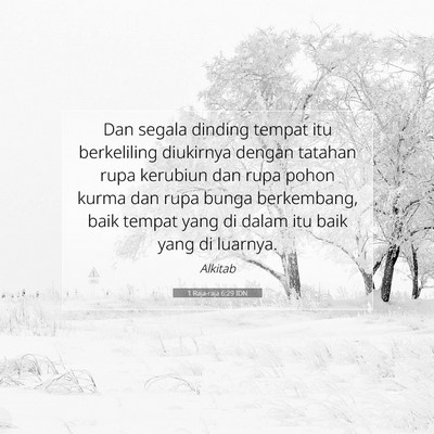 1 Raja-raja 6:29 Ayat Alkitab Dijelaskan