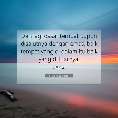 1 Raja-raja 6:30 Ayat Alkitab Dijelaskan