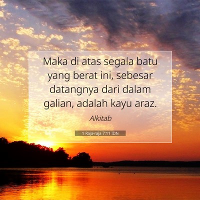 1 Raja-raja 7:11 Ayat Alkitab Dijelaskan
