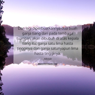 1 Raja-raja 7:16 Ayat Alkitab Dijelaskan