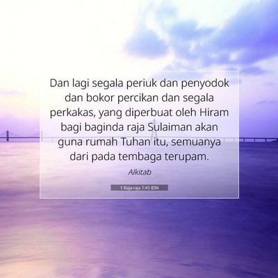 1 Raja-raja 7:45 Ayat Alkitab Dijelaskan