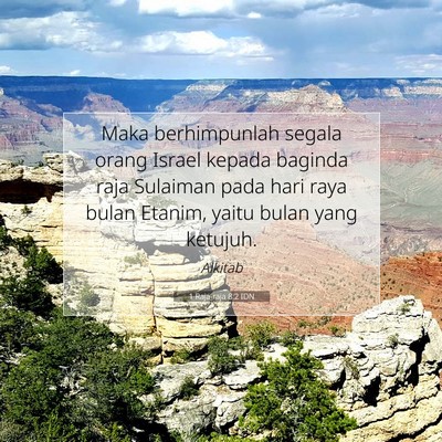 1 Raja-raja 8:2 Ayat Alkitab Dijelaskan