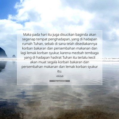 1 Raja-raja 8:64 IDN Gambar Ayat Alkitab