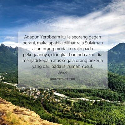 1 Raja-raja 11:28 Ayat Alkitab Dijelaskan