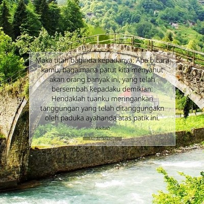 1 Raja-raja 12:9 Ayat Alkitab Dijelaskan