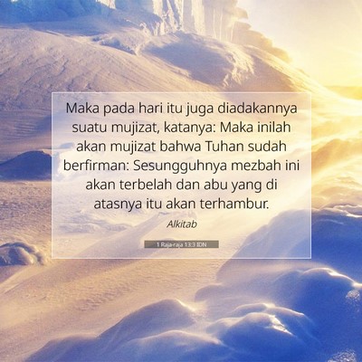 1 Raja-raja 13:3 Ayat Alkitab Dijelaskan
