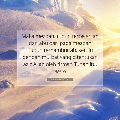 1 Raja-raja 13:5 IDN Gambar Ayat Alkitab