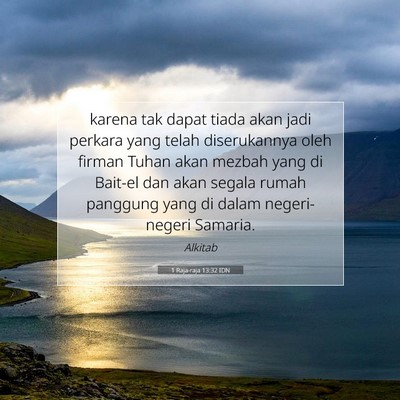1 Raja-raja 13:32 IDN Gambar Ayat Alkitab