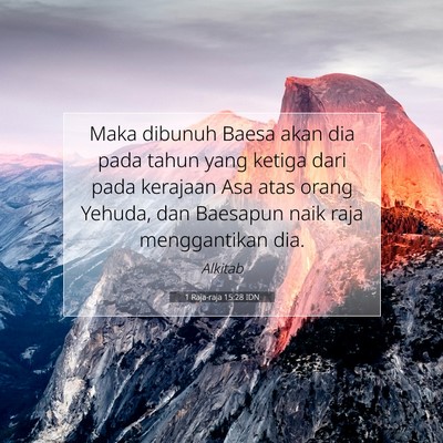 1 Raja-raja 15:28 Ayat Alkitab Dijelaskan