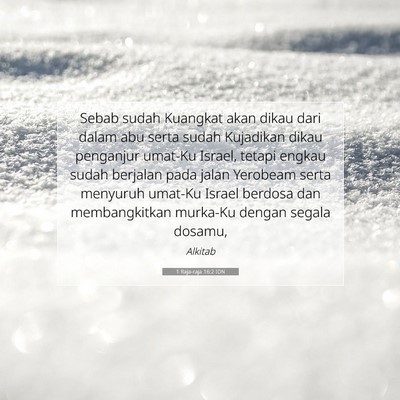 1 Raja-raja 16:2 Ayat Alkitab Dijelaskan