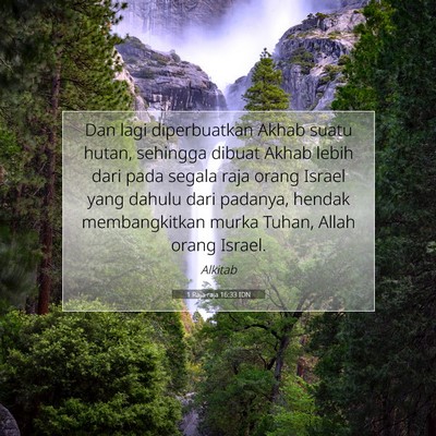 1 Raja-raja 16:33 Ayat Alkitab Dijelaskan