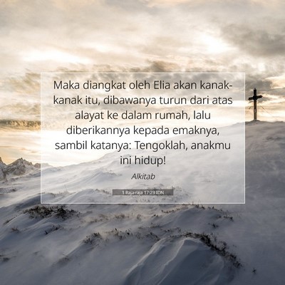 1 Raja-raja 17:23 IDN Gambar Ayat Alkitab