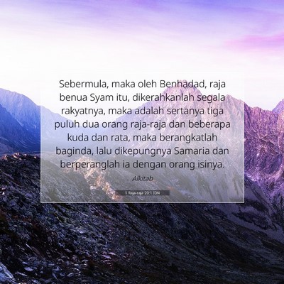 1 Raja-raja 20:1 IDN Gambar Ayat Alkitab