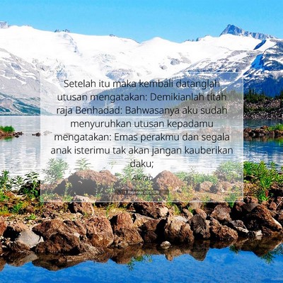 1 Raja-raja 20:5 Ayat Alkitab Dijelaskan