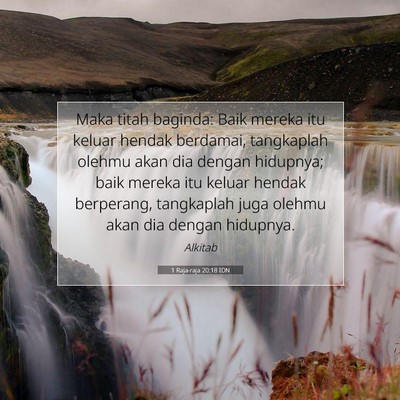 1 Raja-raja 20:18 Ayat Alkitab Dijelaskan