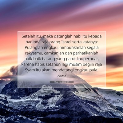 1 Raja-raja 20:22 IDN Gambar Ayat Alkitab