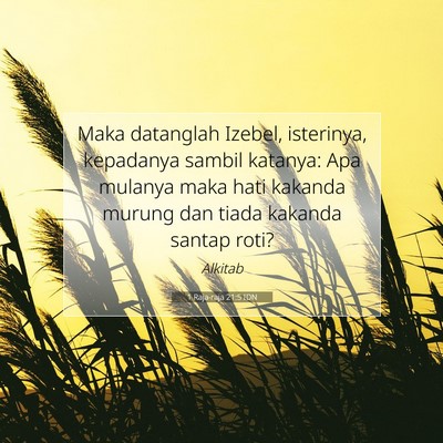 1 Raja-raja 21:5 IDN Gambar Ayat Alkitab