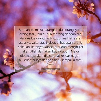 1 Raja-raja 21:13 IDN Gambar Ayat Alkitab