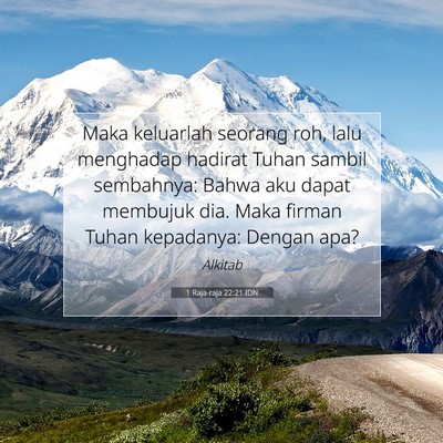 1 Raja-raja 22:21 Ayat Alkitab Dijelaskan