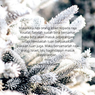 1 Raja-raja 22:30 Ayat Alkitab Dijelaskan