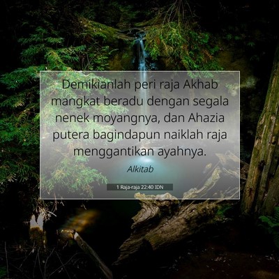1 Raja-raja 22:40 Ayat Alkitab Dijelaskan