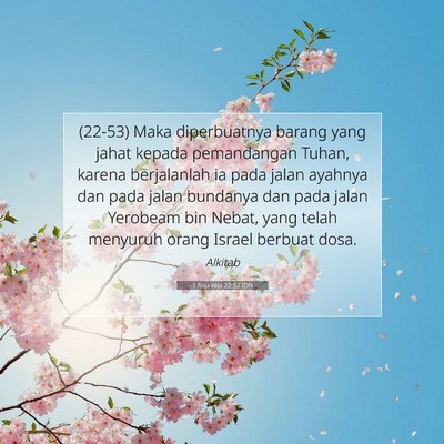 1 Raja-raja 22:52 Ayat Alkitab Dijelaskan