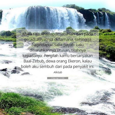2 Raja-raja 1:2 Ayat Alkitab Dijelaskan