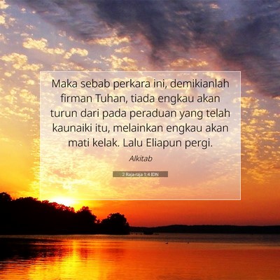 2 Raja-raja 1:4 Ayat Alkitab Dijelaskan