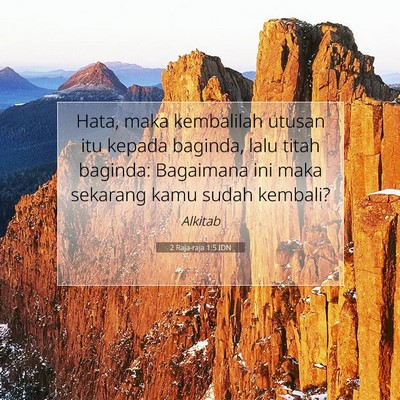 2 Raja-raja 1:5 Ayat Alkitab Dijelaskan