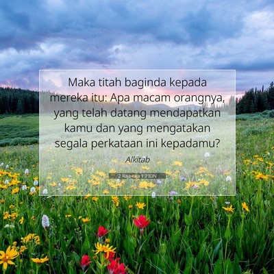 2 Raja-raja 1:7 Ayat Alkitab Dijelaskan