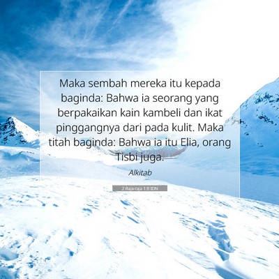 2 Raja-raja 1:8 Ayat Alkitab Dijelaskan
