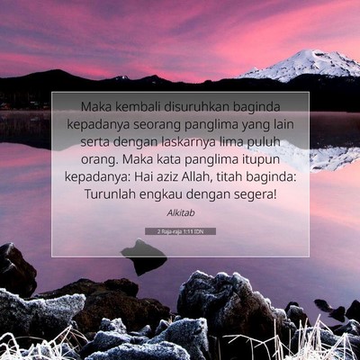 2 Raja-raja 1:11 Ayat Alkitab Dijelaskan