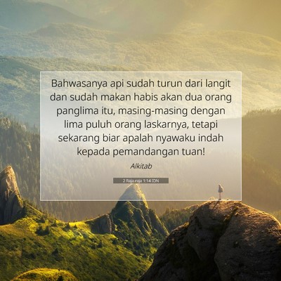 2 Raja-raja 1:14 Ayat Alkitab Dijelaskan